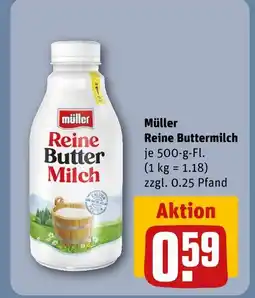 REWE Müller reine buttermilch Angebot
