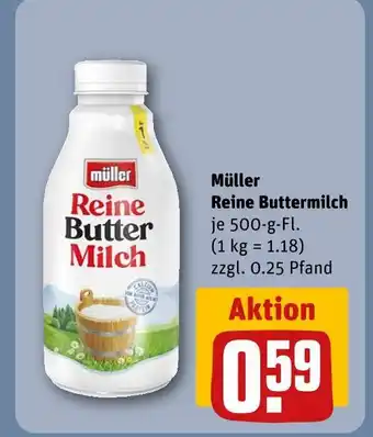 REWE Müller reine buttermilch Angebot