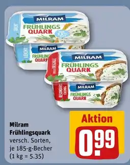 REWE Milram frühlingsquark leicht Angebot