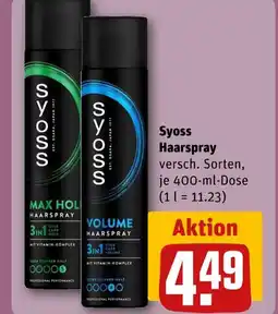 REWE Syoss max hold haarspray Angebot