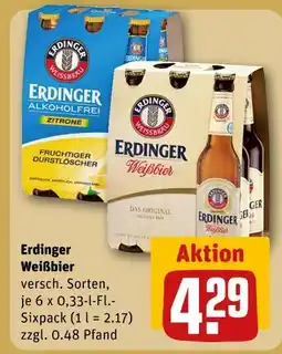 REWE Erdinger weißbier Angebot