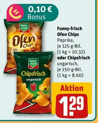 REWE Funny-frisch ofen chips oder chipsfrisch Angebot