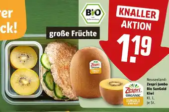 REWE Zespri jumbo bio sungold kiwi Angebot
