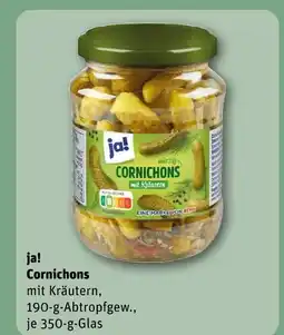 REWE Ja! cornichons mit kräutern Angebot