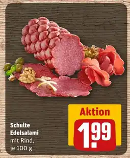 REWE Schulte edelsalami mit rind Angebot