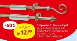 ROLLER Stilgarnitur in edelstahloptik Angebot