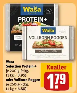 REWE Wasa selection protein + Angebot