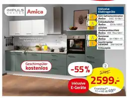 ROLLER Impuls küchen küchenzeile mit elektrogeräten Angebot
