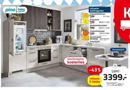 ROLLER Pino, beko, siemens einbauküche Angebot