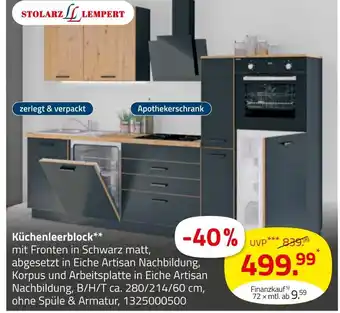 ROLLER Stolarz lempert küchenleerblock Angebot