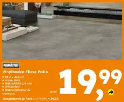 Globus Baumarkt Primaster vinylboden fliese patio Angebot