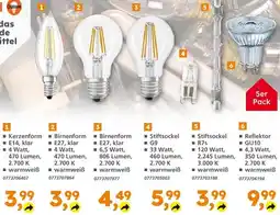 Globus Baumarkt Osram kerzenform e14 klar Angebot
