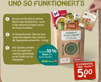 nahkauf Spendentüte oder -karte Angebot