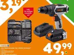 Globus Baumarkt Meister akku-bohrschrauber-set „mobile werkstatt“ Angebot