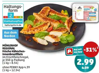PENNY Mühlenhof regional frische hähnchen-innenbrustfilets Angebot