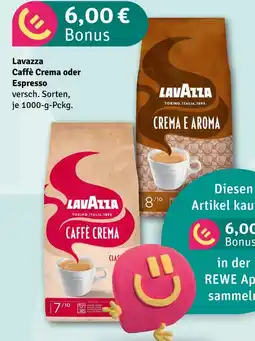 nahkauf Lavazza caffè crema oder espresso Angebot