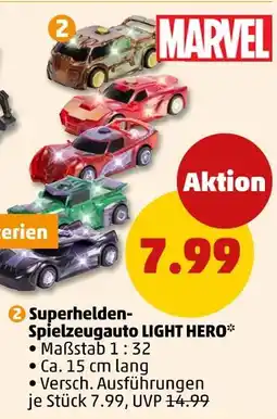 PENNY Marvel superhelden-spielzeugauto light hero Angebot