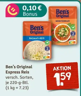 nahkauf Ben's original basmati-reis Angebot
