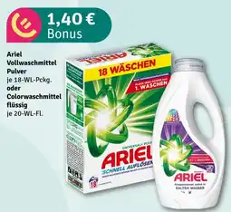 nahkauf Ariel vollwaschmittel pulver oder colorwaschmittel flüssig Angebot