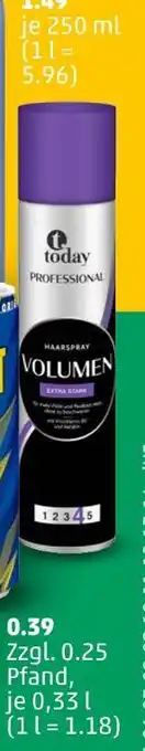 PENNY Today professional haarspray volumen extra stark Angebot