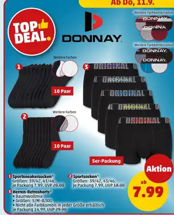PENNY Donnay sportsneakersocken Angebot