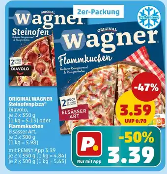 PENNY Wagner steinofenpizza oder flammkuchen Angebot