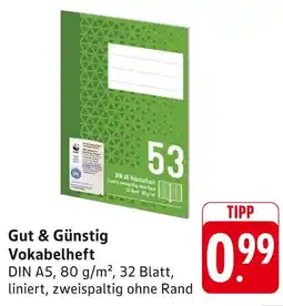 E-Center Gut & günstig vokabelheft Angebot