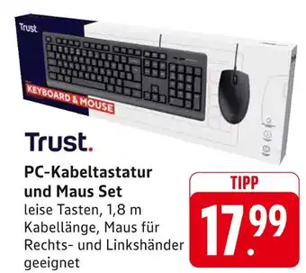 E-Center Trust pc-kabeltastatur und maus set Angebot