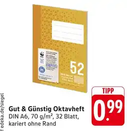 E-Center Gut & günstig oktavheft Angebot