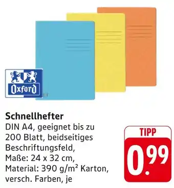 E-Center Oxford schnellhefter Angebot