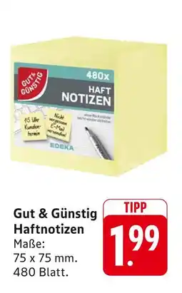 E-Center Gut & günstig haftnotizen Angebot