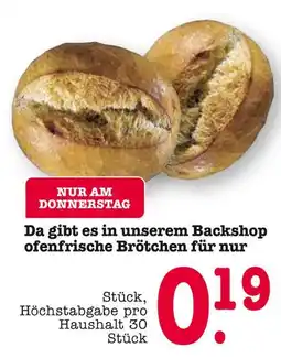 E-Center Ofenfrische brötchen Angebot