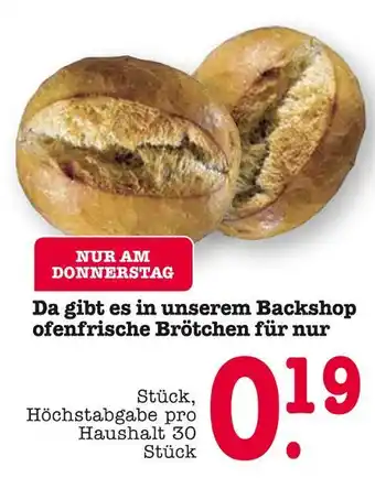 E-Center Ofenfrische brötchen Angebot