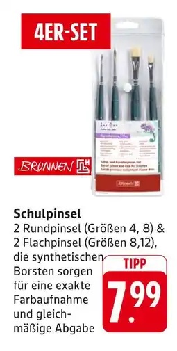 E-Center Brunnen schulpinsel 4er-set Angebot