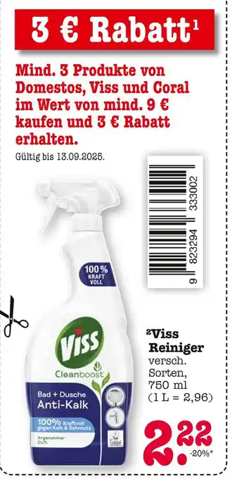 E-Center Viss reiniger Angebot
