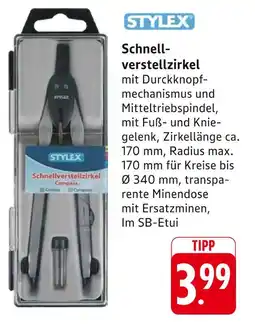 E-Center Stylex schnellverstellzirkel Angebot