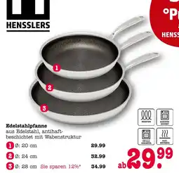 E-Center Hensslers edelstahlpfanne ø 20 cm Angebot