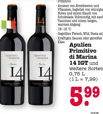 E-Center Apulien primitivo di marina 14 igt Angebot