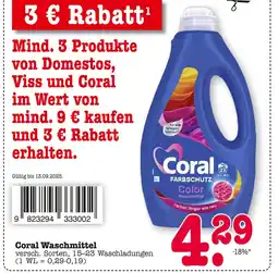 E-Center Coral waschmittel Angebot