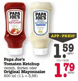 E-Center Papa joe's tomaten ketchup Angebot