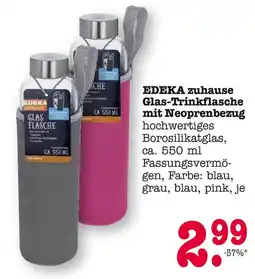 E-Center Edeka zuhause glas-trinkflasche Angebot