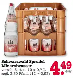 E-Center Schwarzwald sprudel mineralwasser Angebot