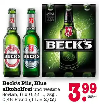 E-Center Beck's pils Angebot