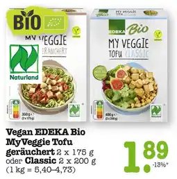 E-Center Edeka bio myveggie tofu geräuchert Angebot