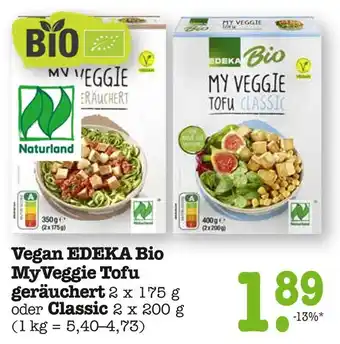 E-Center Edeka bio myveggie tofu geräuchert Angebot
