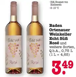 E-Center Baden ortenauer weinkeller echt süß rosé Angebot