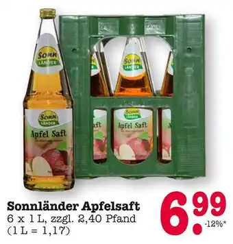 E-Center Sonnländer apfelsaft Angebot