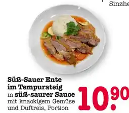 E-Center Süß-sauer ente im tempurateig Angebot