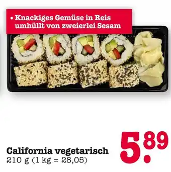 E-Center California vegetarisch Angebot