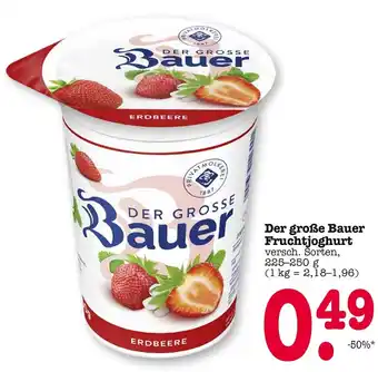 E-Center Der große bauer fruchtjoghurt erdbeere Angebot